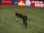 DSC singing anthems at the Jays game 2011